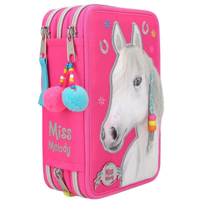 Depesche Miss Melody 3-Fach Federtasche Pink