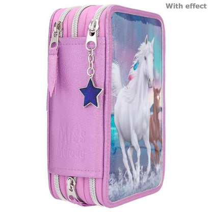 Depesche Miss Melody 3-Fach Federtasche Northern Ligths