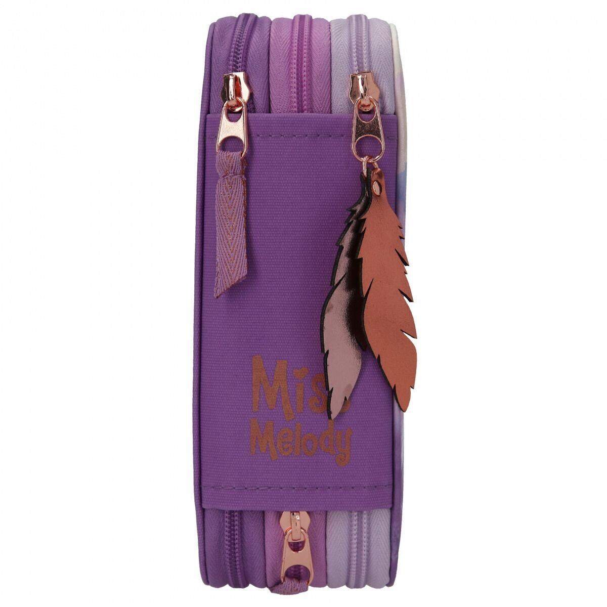 Depesche Miss Melody 3-Fach Federtasche VIOLET DREAMS