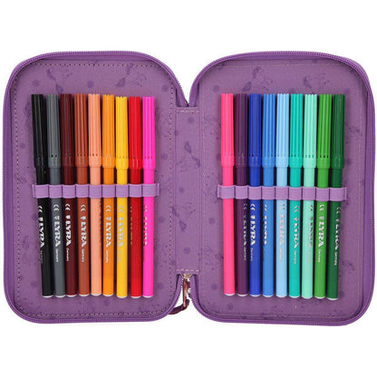 Depesche Miss Melody 3-Fach Federtasche VIOLET DREAMS