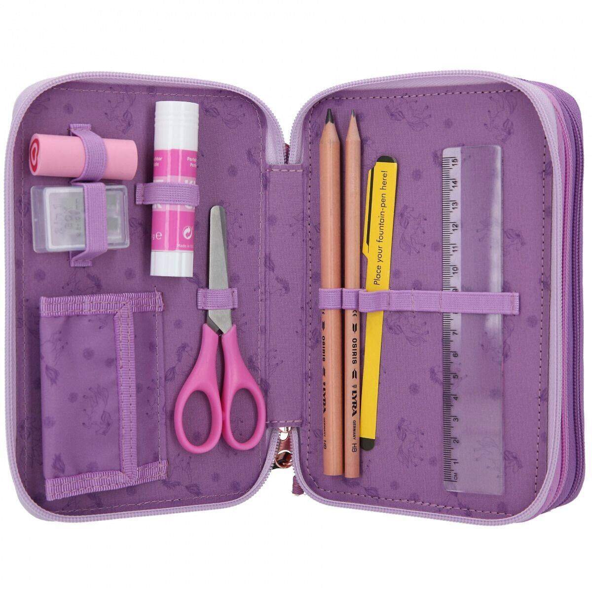 Depesche Miss Melody 3-Fach Federtasche VIOLET DREAMS