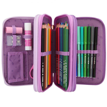 Depesche Miss Melody 3-Fach Federtasche VIOLET DREAMS