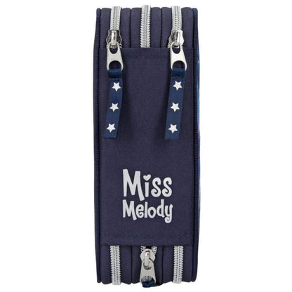 Depesche Miss Melody 3-Fach Federtasche LED Glitter Ocean