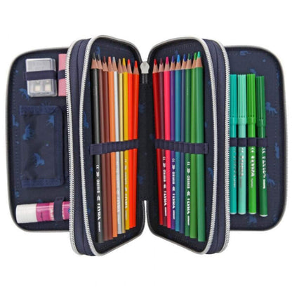Depesche Miss Melody 3-Fach Federtasche LED Glitter Ocean