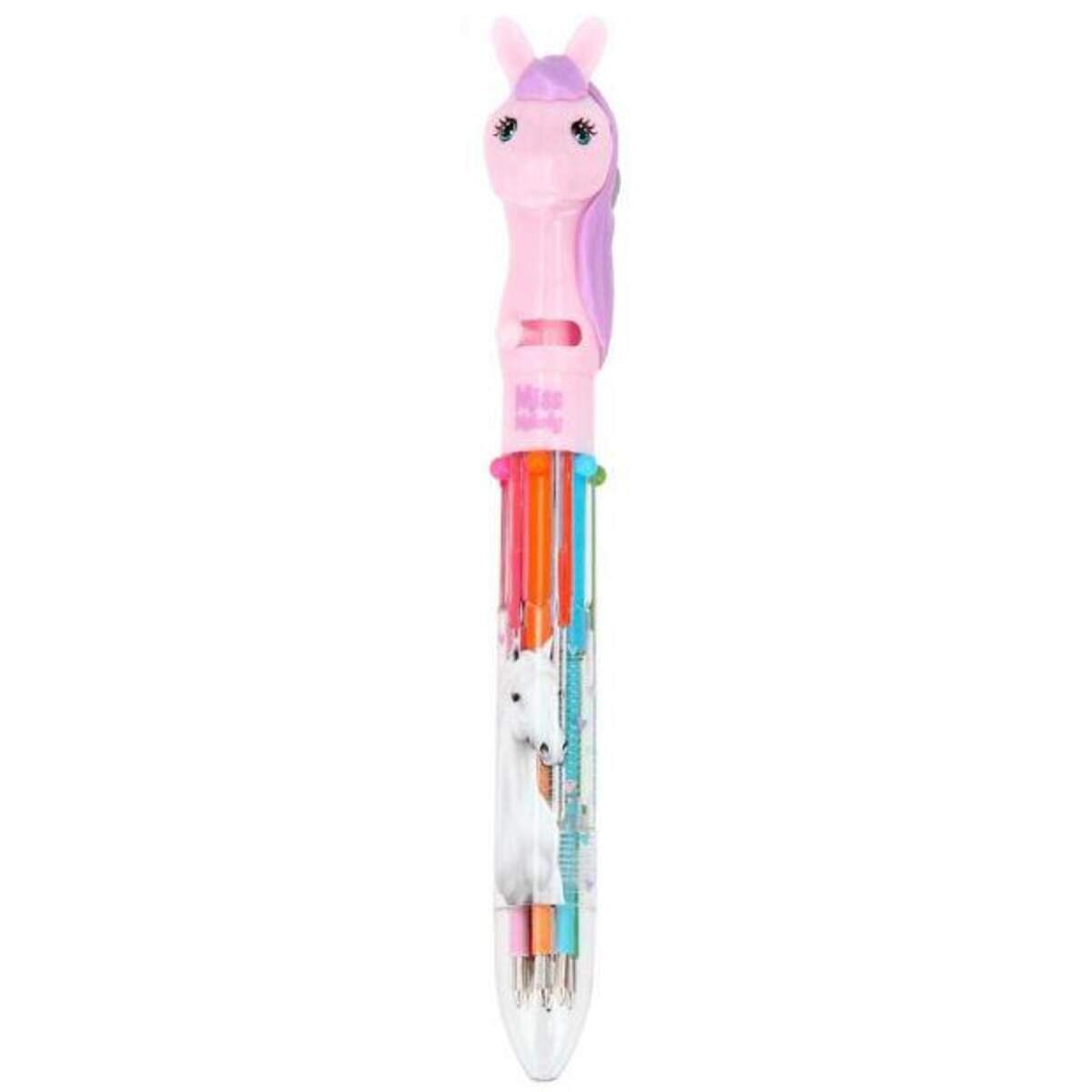 Depesche Miss Melody 6-Fach Kugelschreiber mit 3D Topper, 1 Stück, 2-fach sortiert