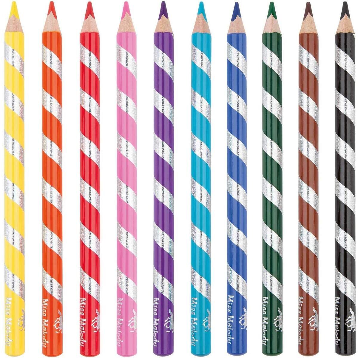 Depesche Miss Melody Buntstift-Set 10 Basic Farben