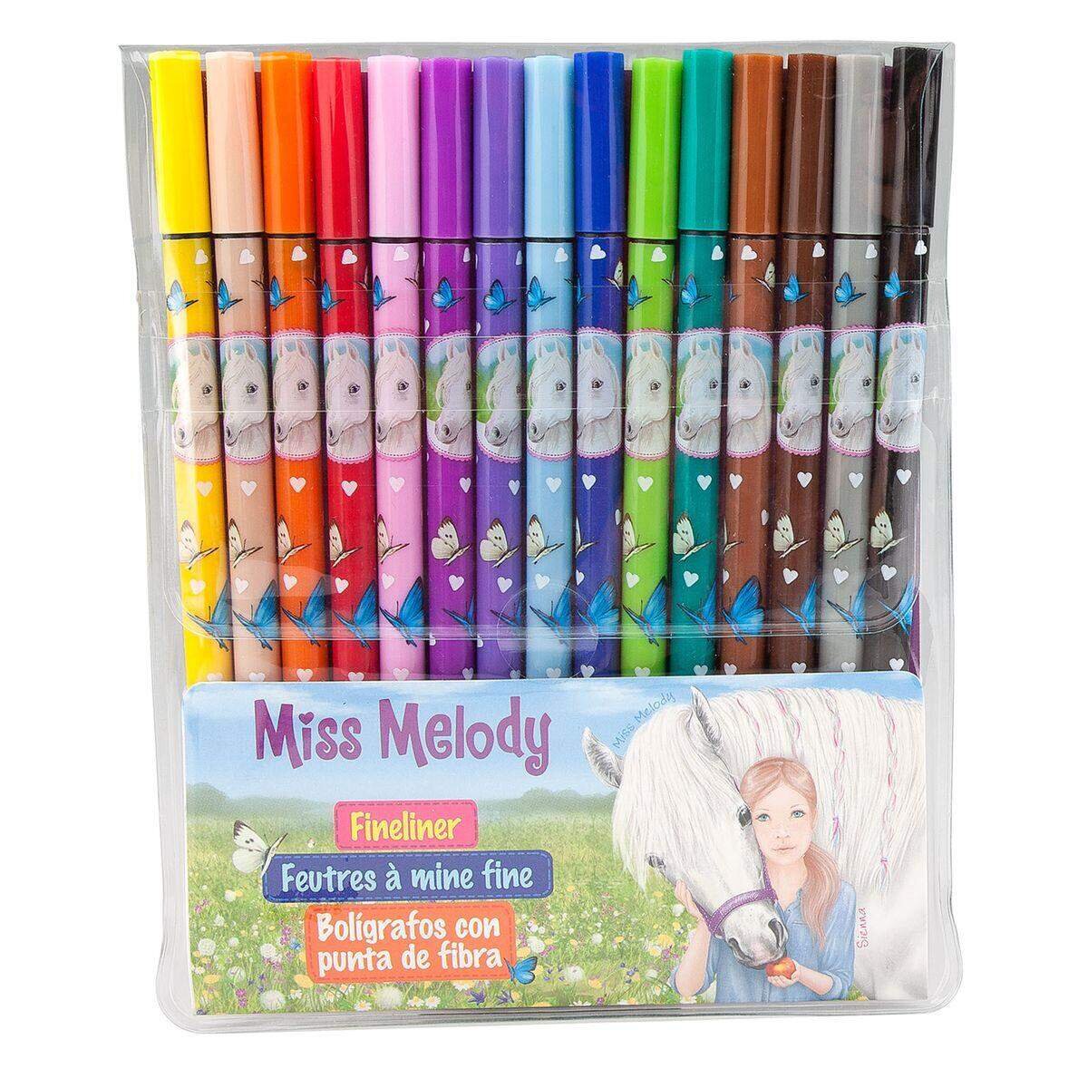 Depesche Miss Melody Fineliner Set, 15 Farben