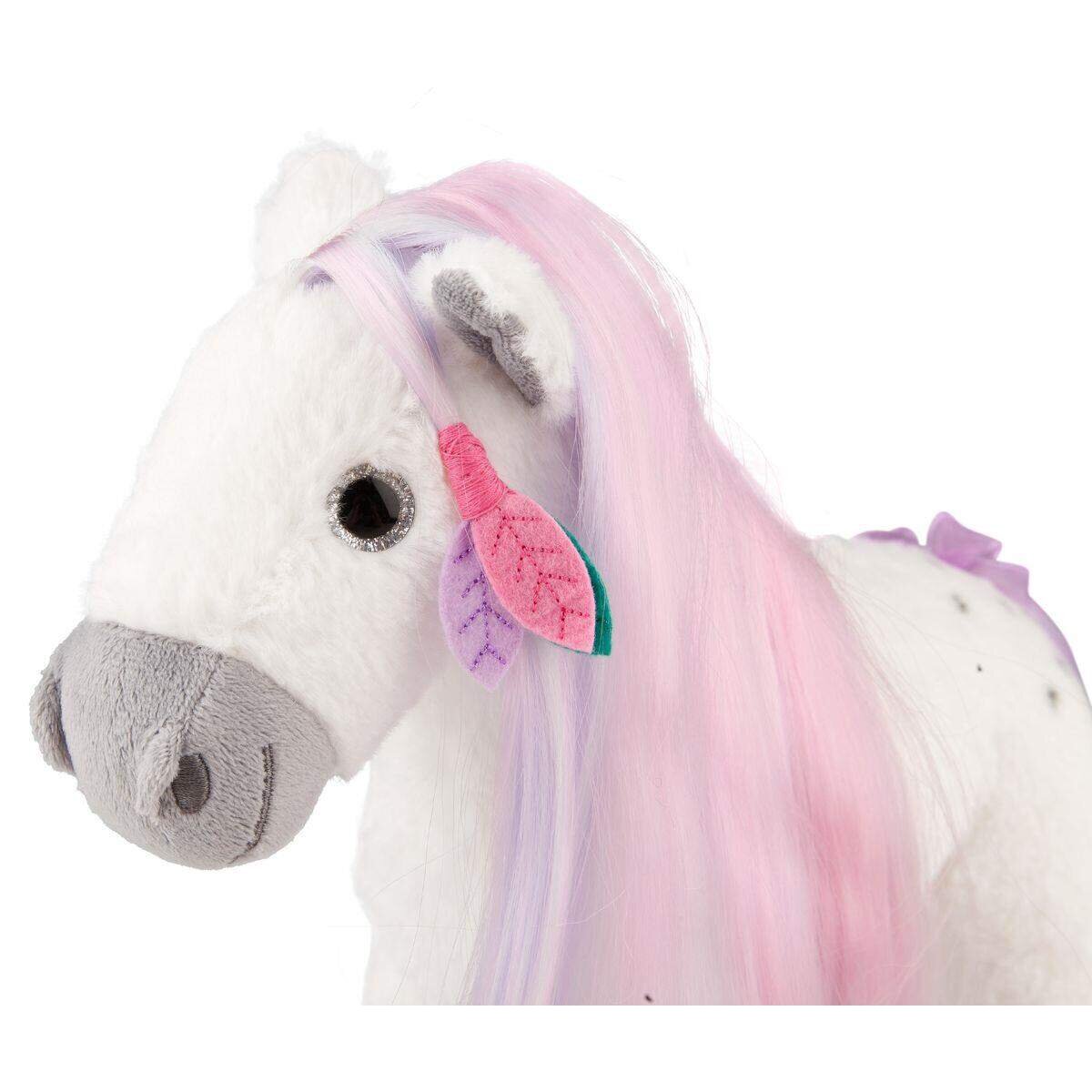 Depesche Miss Melody Plüschpferd mit kämmbarer Mähne, 27 cm