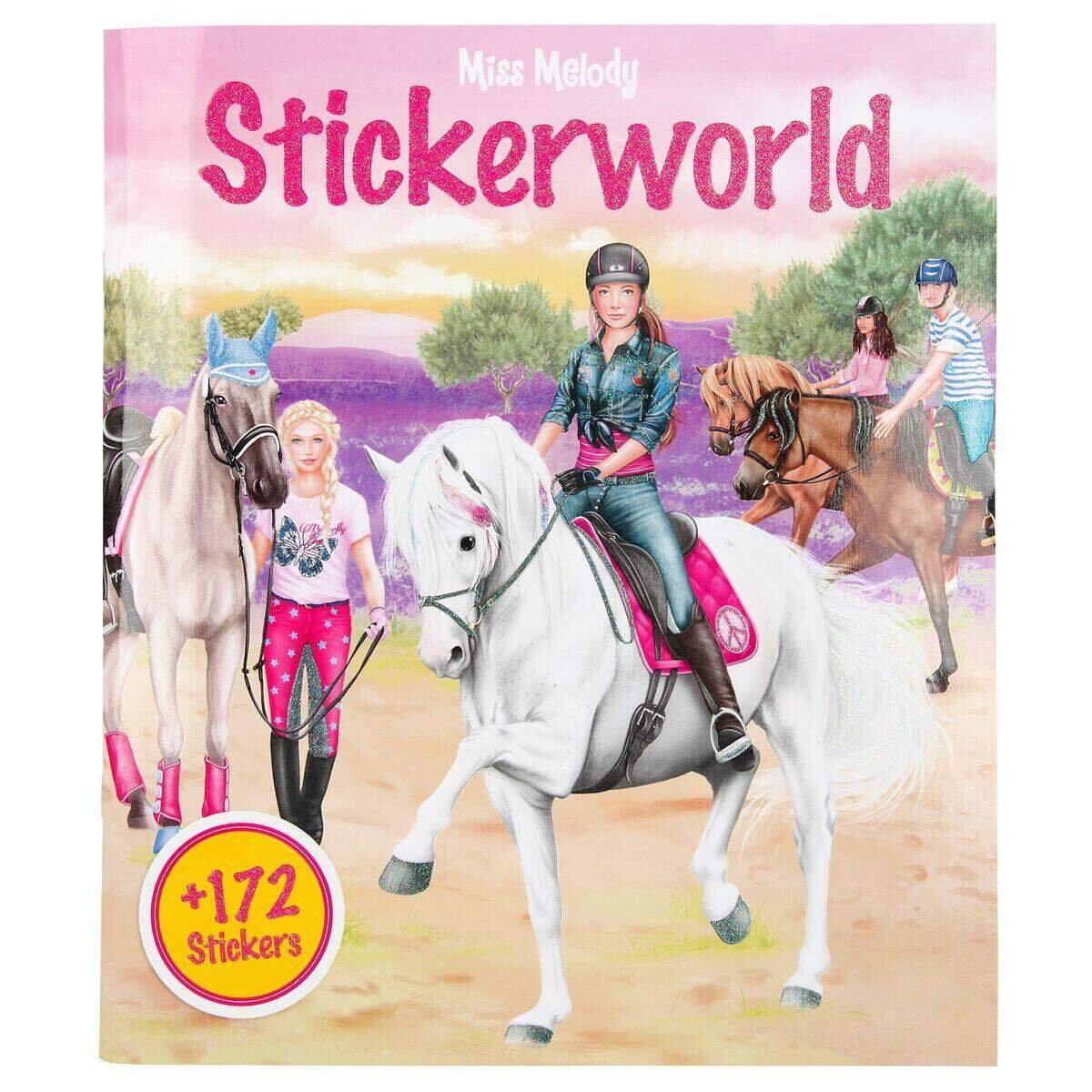 Depesche Miss Melody Stickerworld, Mal- und Stickerbuch