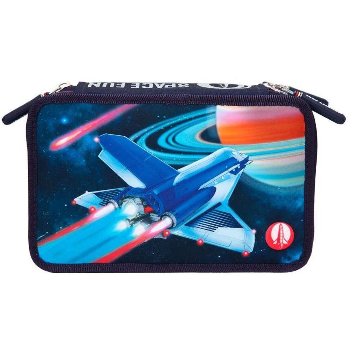 Depesche Monster Cars 3-Fach Federtasche LED
