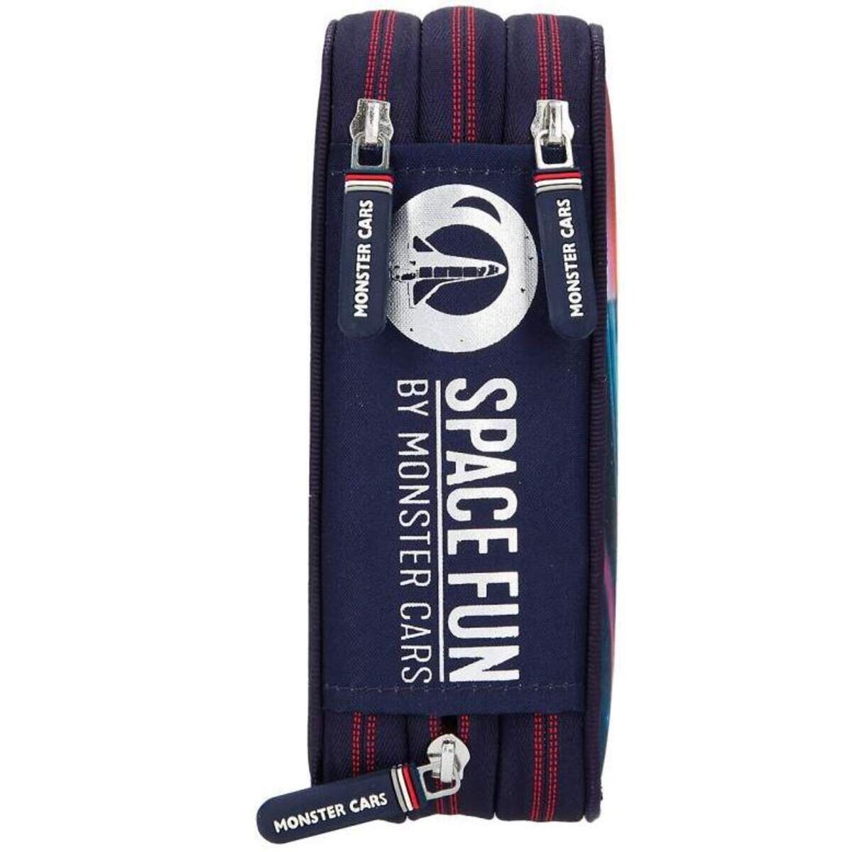 Depesche Monster Cars 3-Fach Federtasche LED