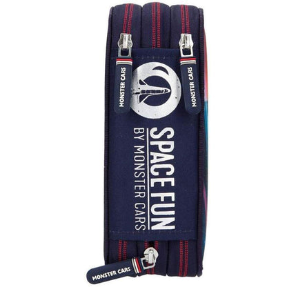 Depesche Monster Cars 3-Fach Federtasche LED