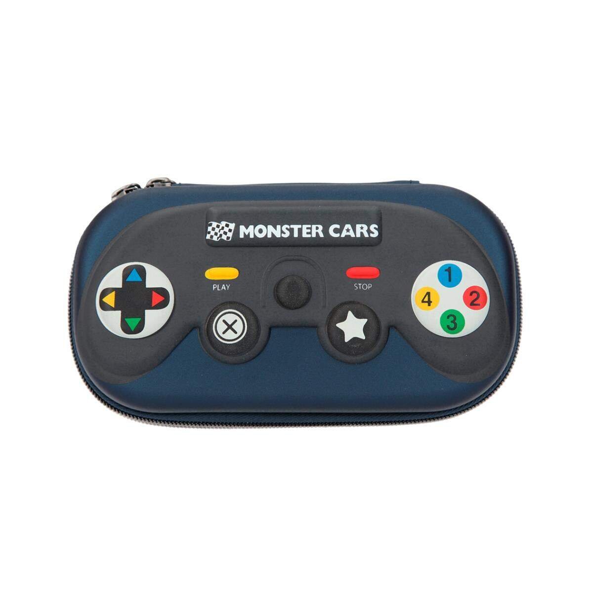 Depesche Monster Cars Schlampertasche Controller Blau