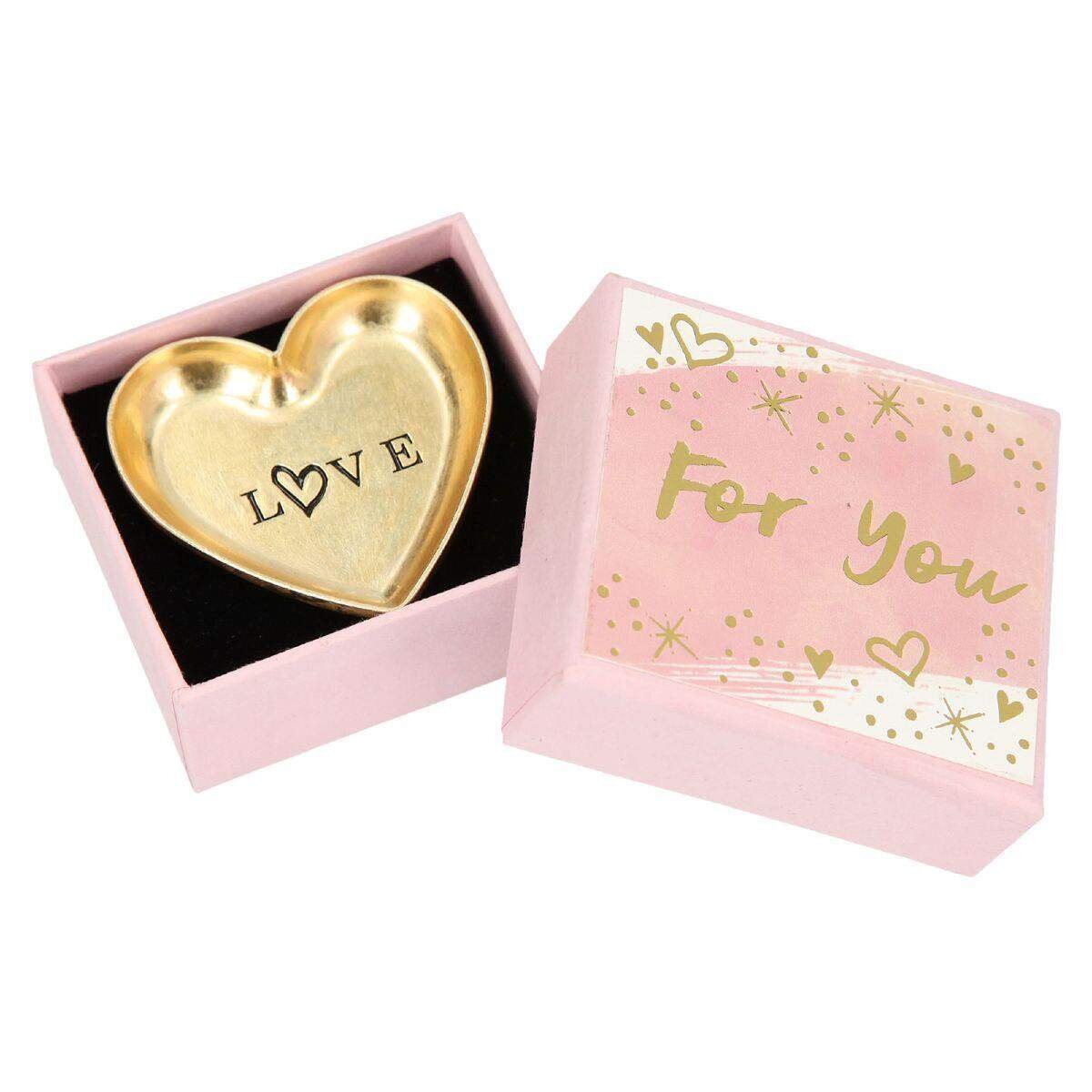 Depesche Morea Davis Schmuckschale (gold) in kleiner Box