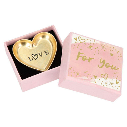 Depesche Morea Davis Schmuckschale (gold) in kleiner Box