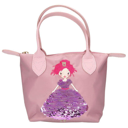Depesche Princess Mimi Handtasche mit Pailletten Applikation mauve
