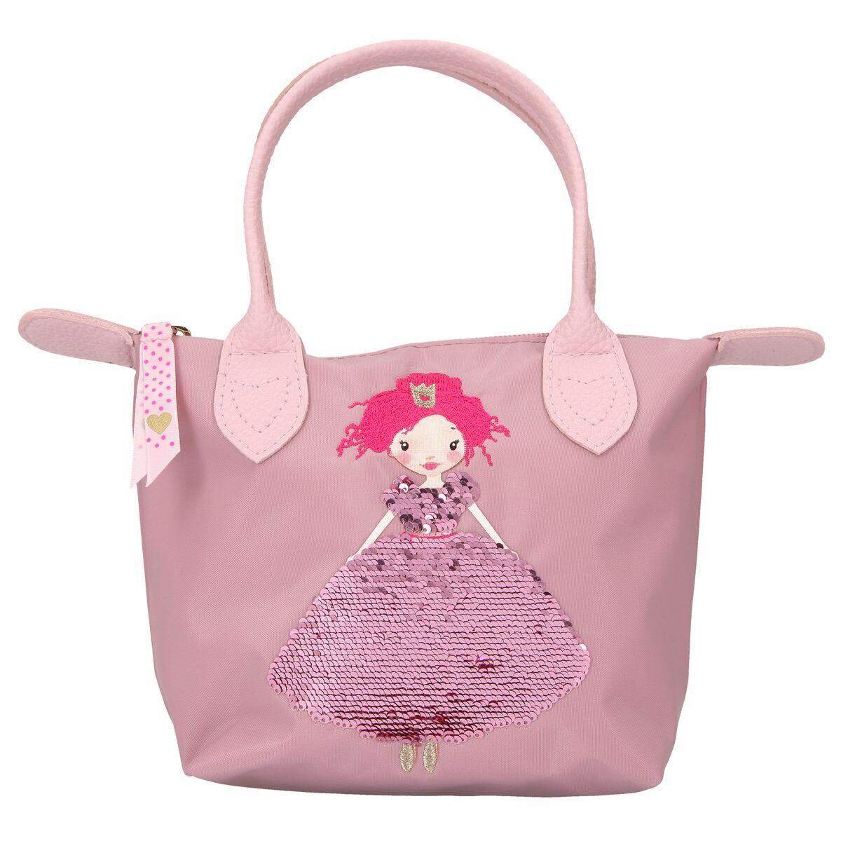 Depesche Princess Mimi Handtasche mit Pailletten Applikation mauve