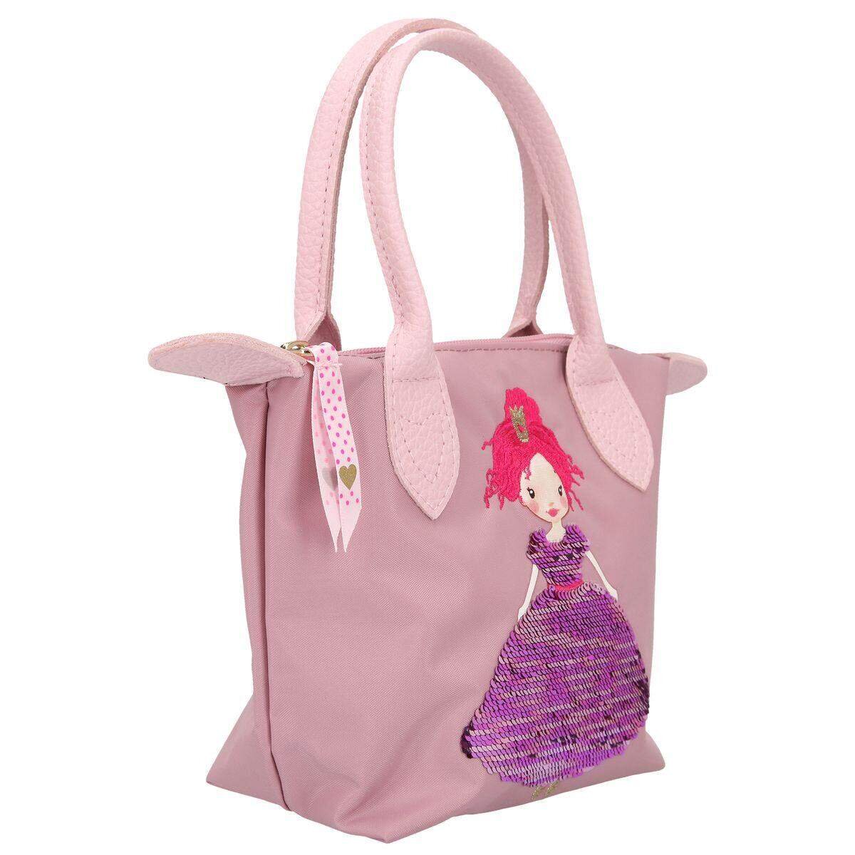 Depesche Princess Mimi Handtasche mit Pailletten Applikation mauve