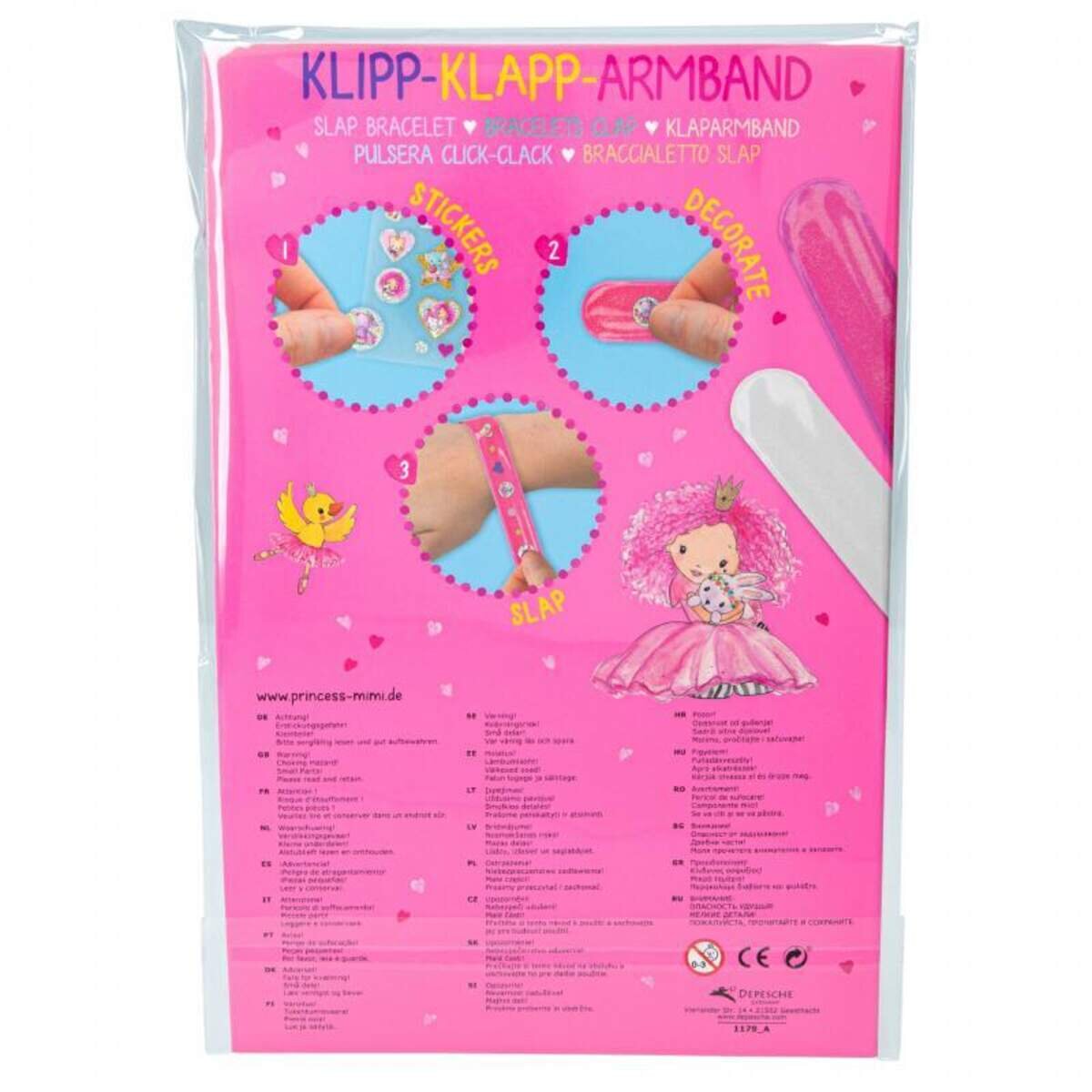 Depesche Princess Mimi Klipp-Klapp-Armband