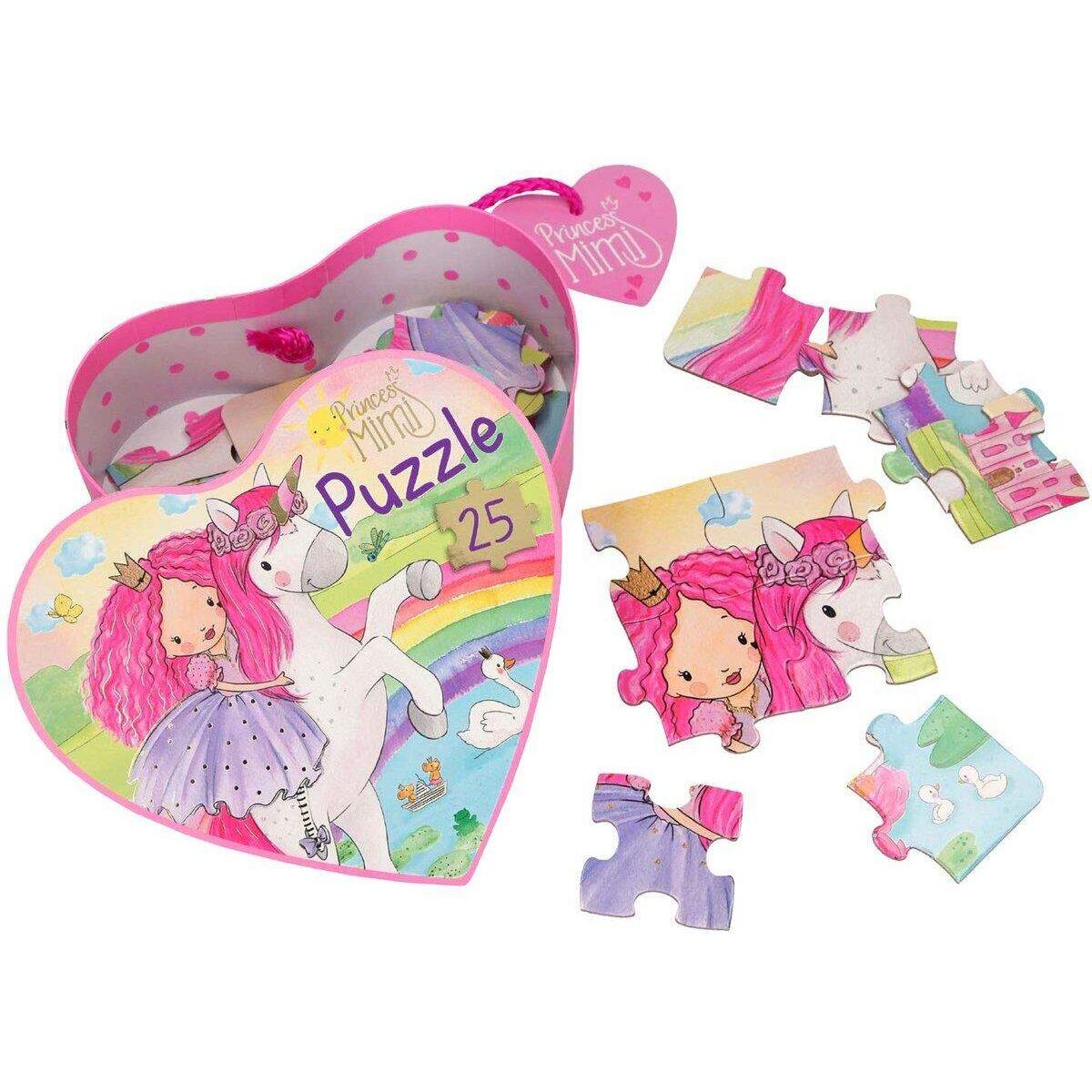 Depesche Princess Mimi Puzzle in Herzschachtel, 25 Teile