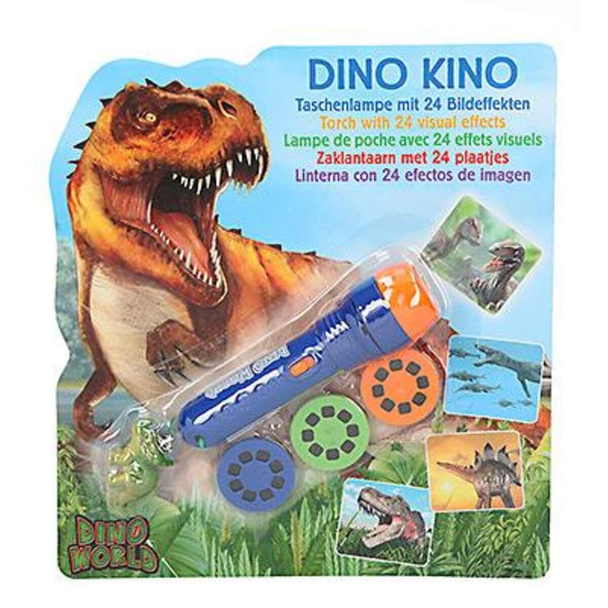 Depesche Dino World Taschenlampe mit Bildeffekten, sortiert