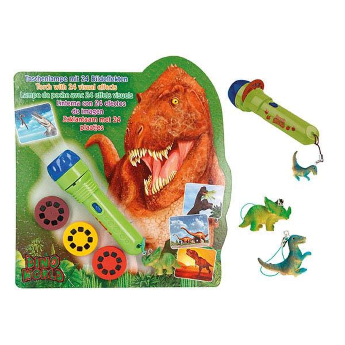 Depesche Dino World Taschenlampe mit Bildeffekten, sortiert