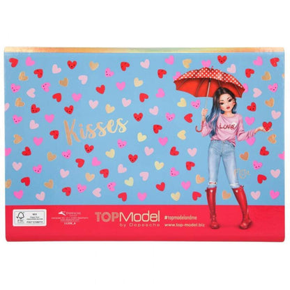 Depesche TOPModel Briefpapier in Fächermappe A5, Love
