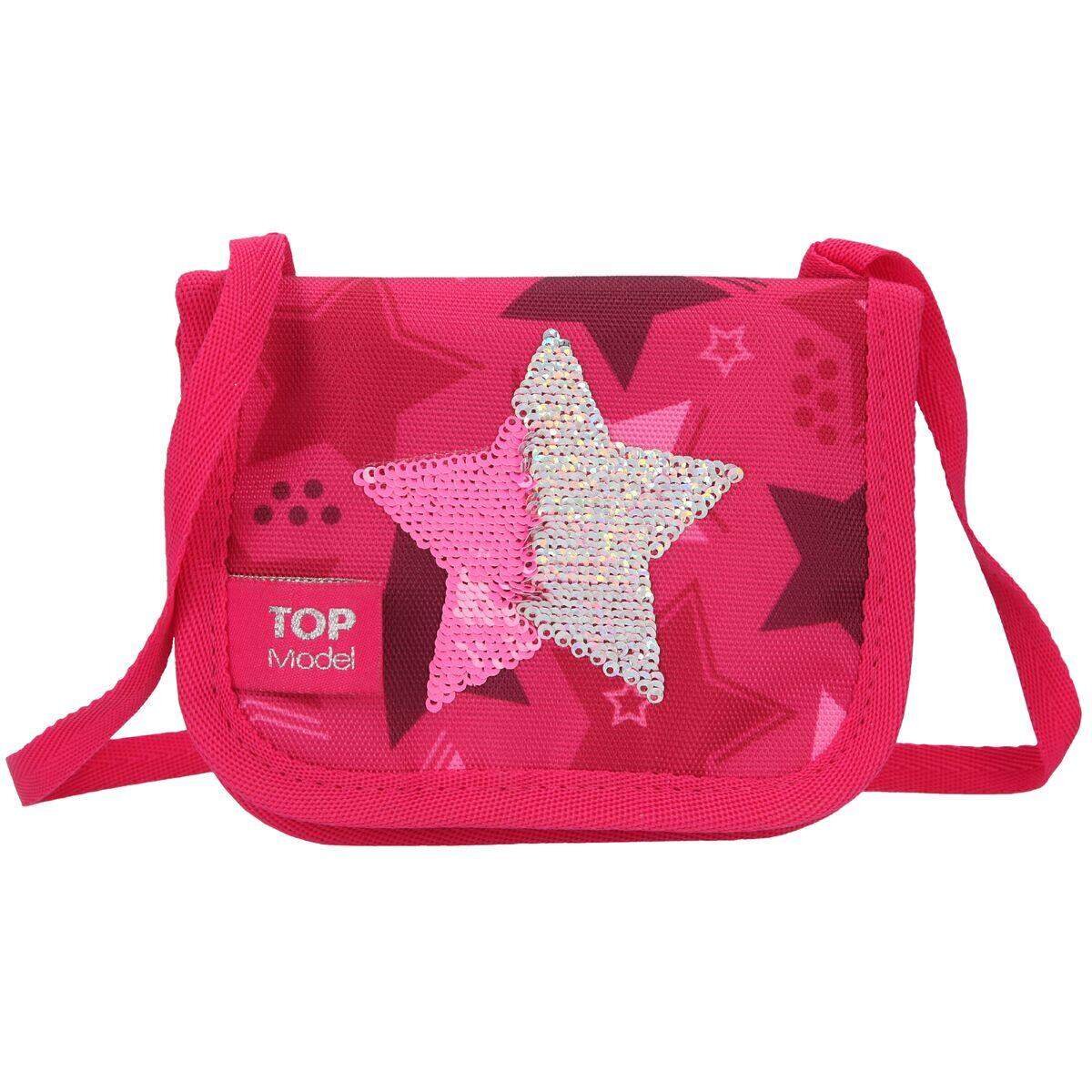 Depesche TOPModel Brustbeutel Streichpaillette Stern pink