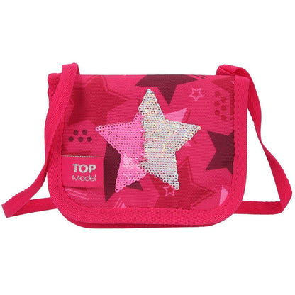 Depesche TOPModel Brustbeutel Streichpaillette Stern pink