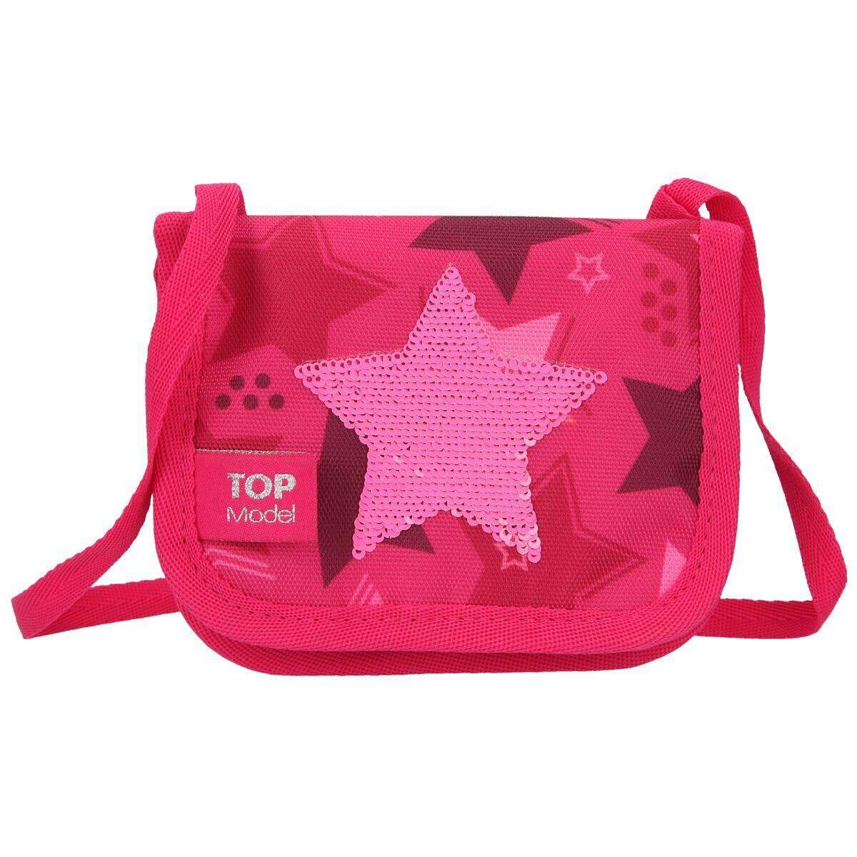Depesche TOPModel Brustbeutel Streichpaillette Stern pink