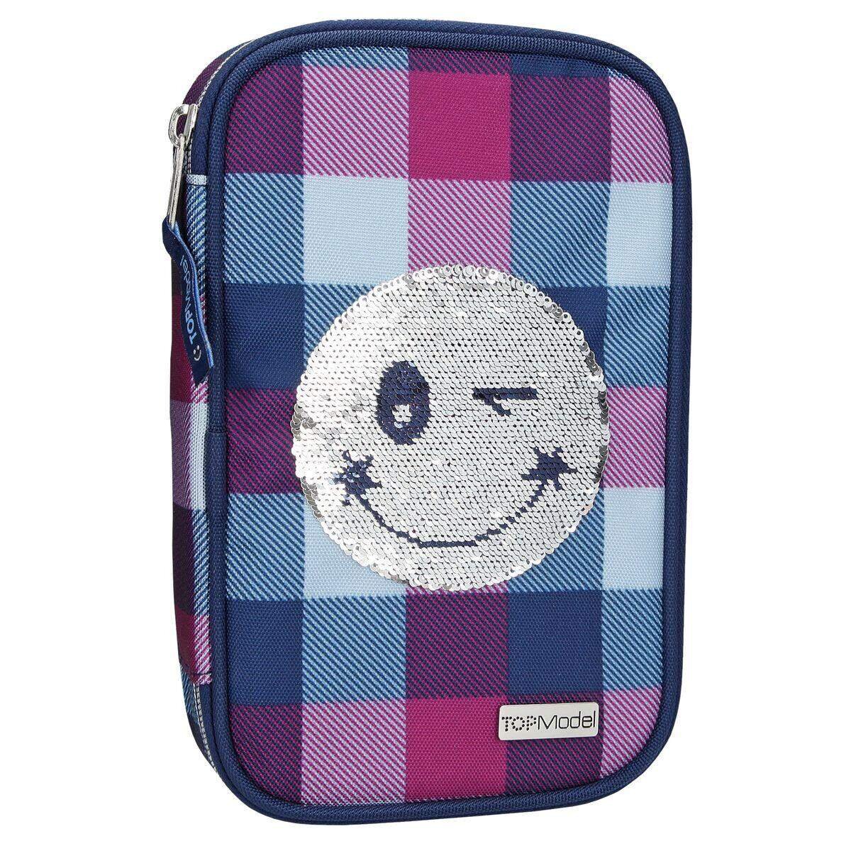Depesche TOPModel gefüllter Schlamper Pailletten Smiley blau