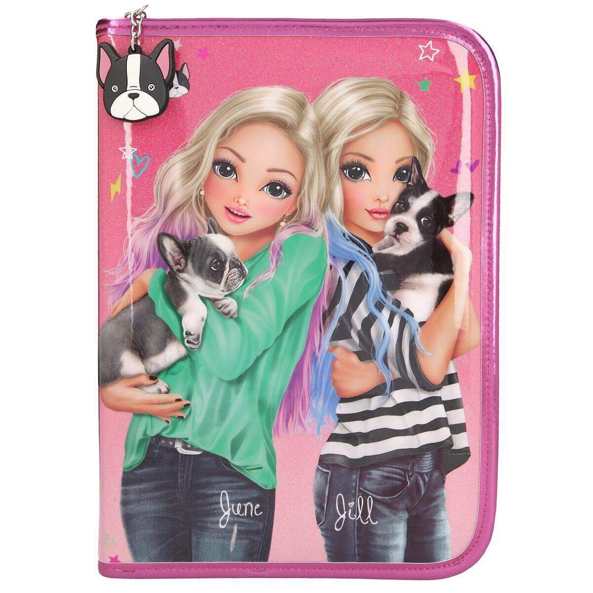 Depesche TOPModel große Federtasche Friends Hund Pink