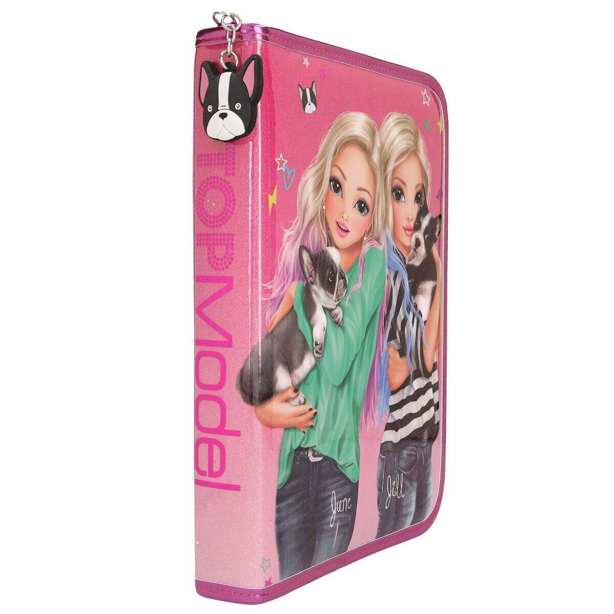 Depesche TOPModel große Federtasche Friends Hund Pink
