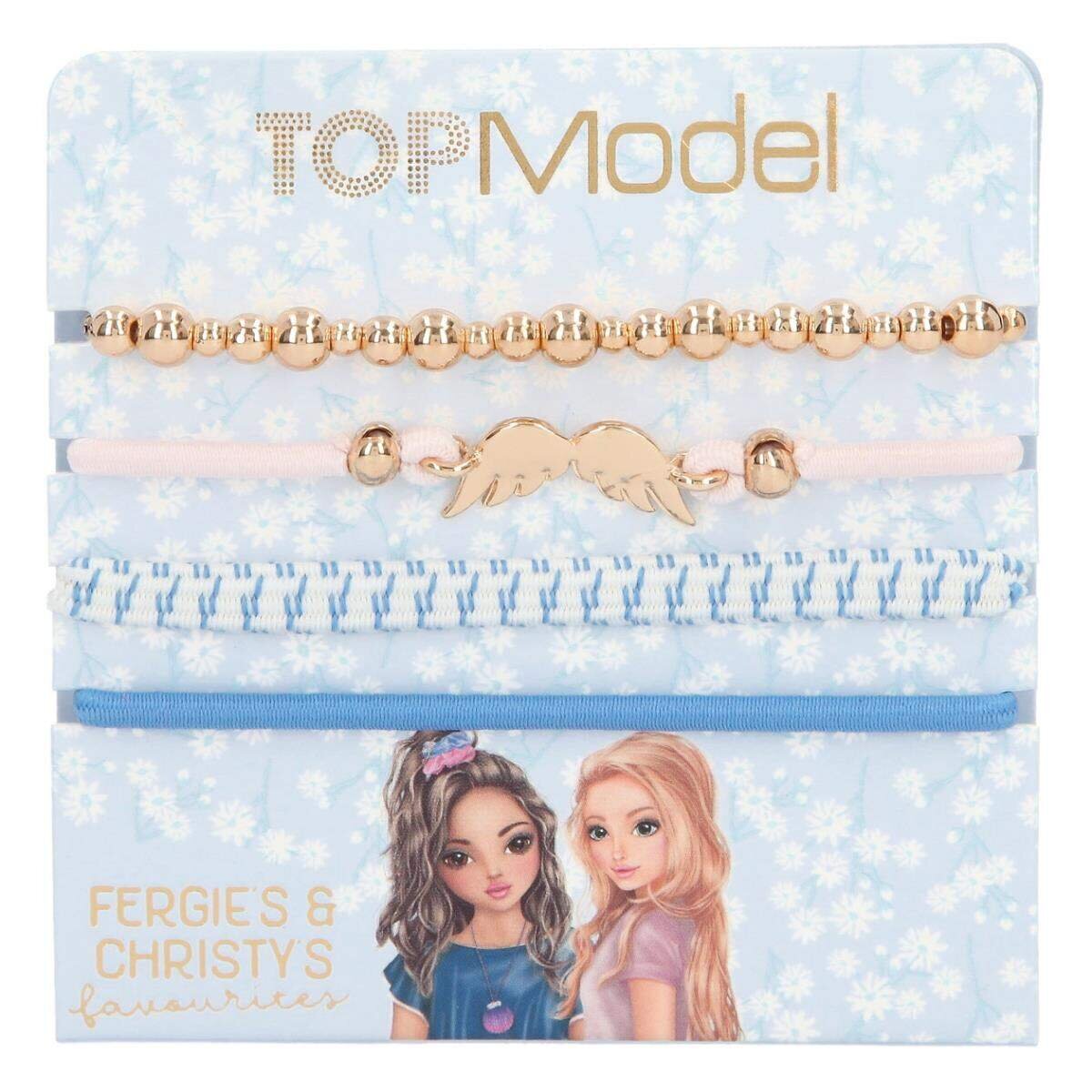 Depesche TOPModel Haar- Und Armband Set, 1 Stück, 3-Fach sortiert