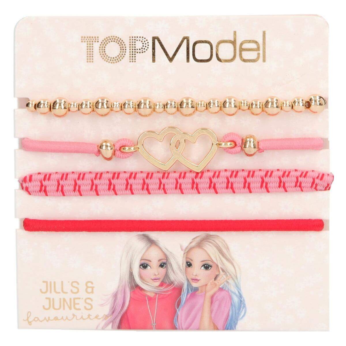 Depesche TOPModel Haar- Und Armband Set, 1 Stück, 3-Fach sortiert
