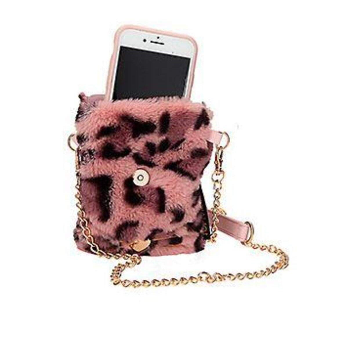 Depesche TOPModel Handytasche Kunstfell Leo mauve