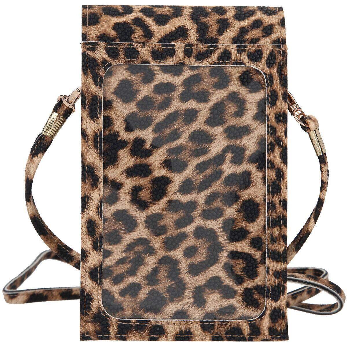 Depesche TOPModel Handytasche Sichtfenster Leopard