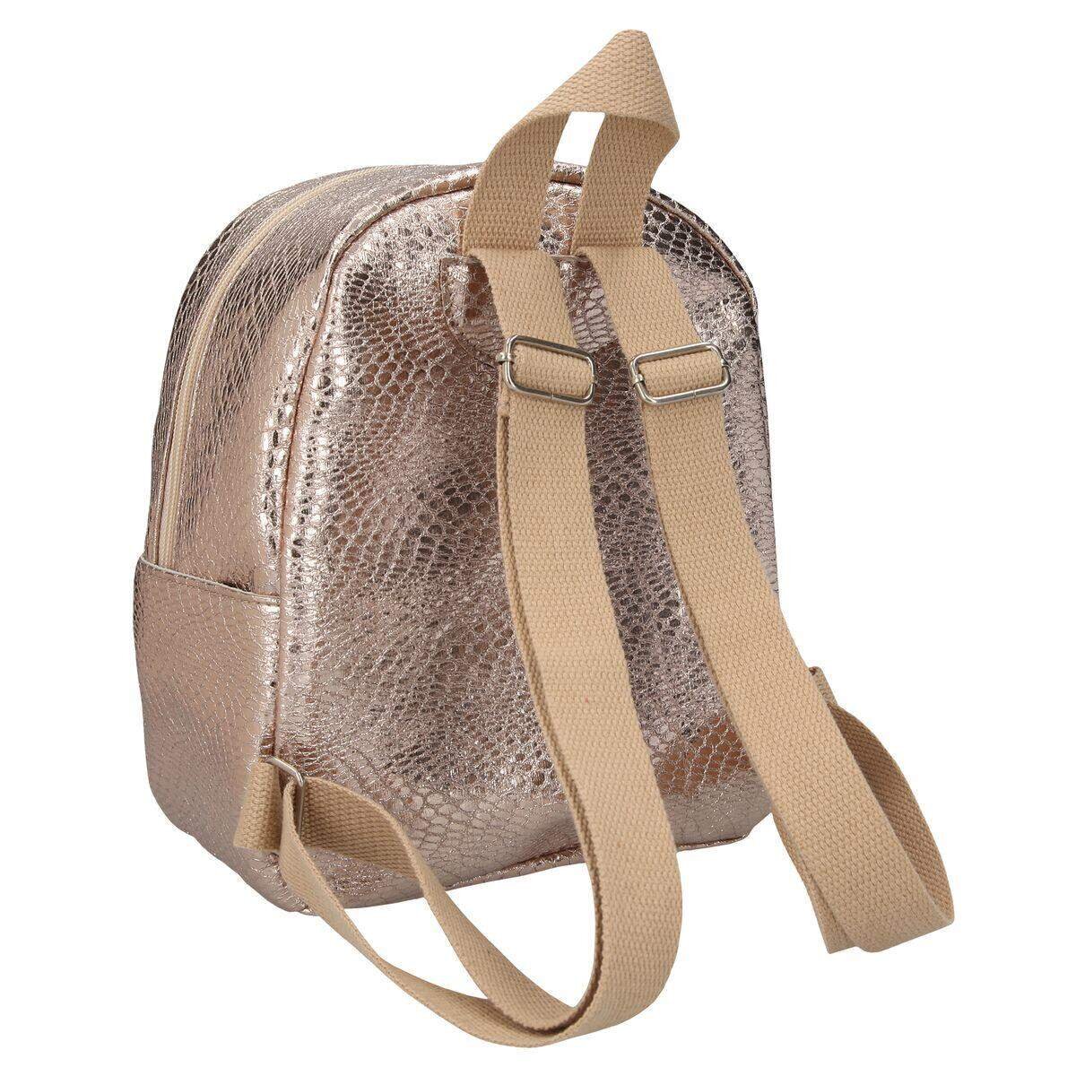 Depesche TOPModel kleiner Rucksack Schlangenprägung gold
