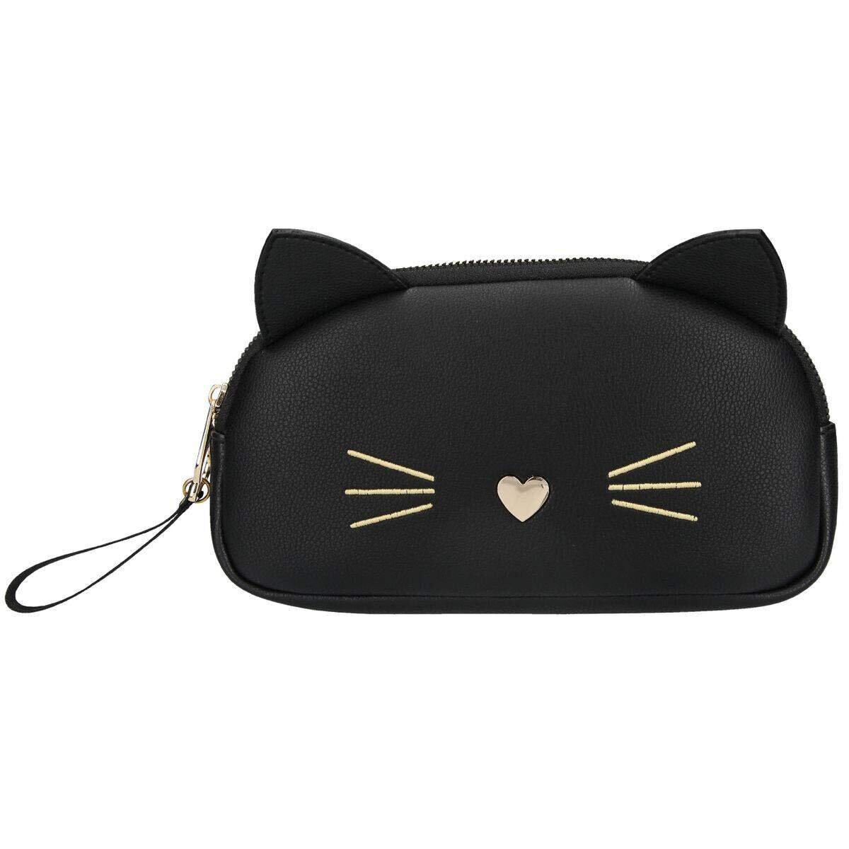 Depesche TOPModel Kosmetiktasche Katze schwarz