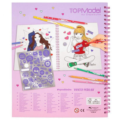 Depesche TOPModel Malbuch mit Pailletten