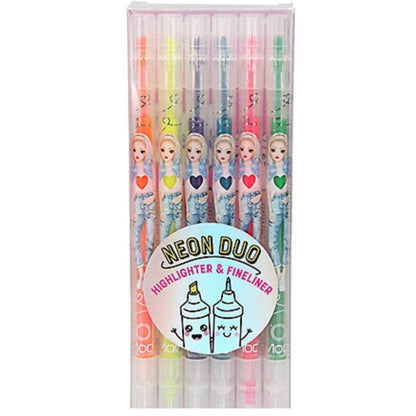 Depesche TOPModel Neon Doppel-Fasermaler-Set 6er