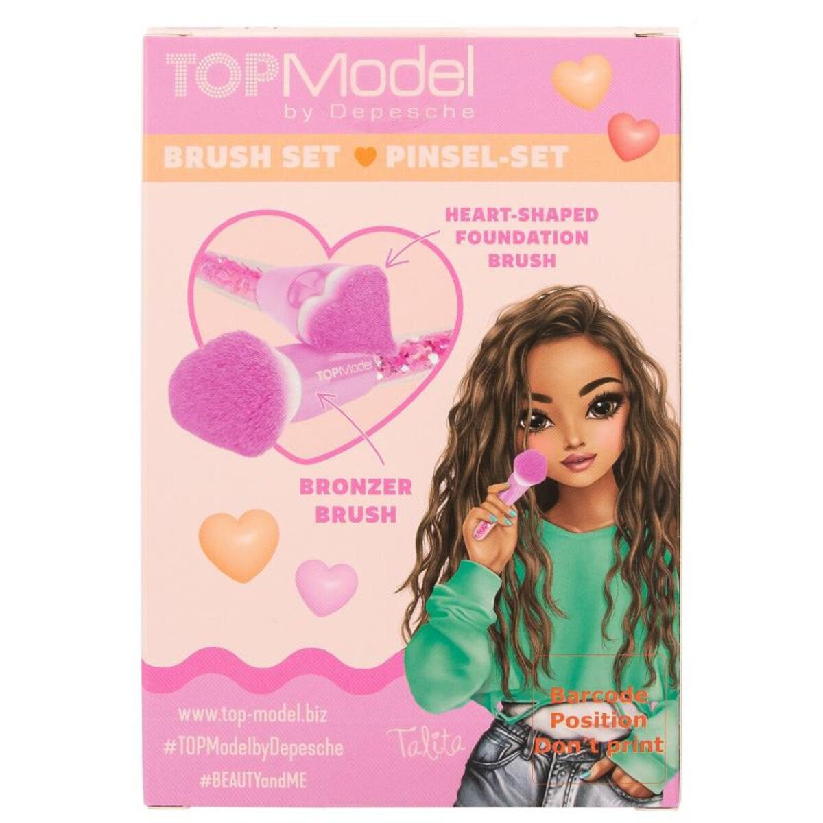 Depesche TOPModel Pinselset Herz BEAUTY and ME
