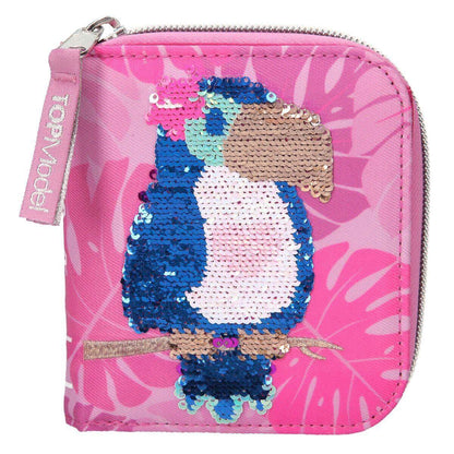 Depesche TOPModel Portemonnaie Streichpailllette TROPICAL pink