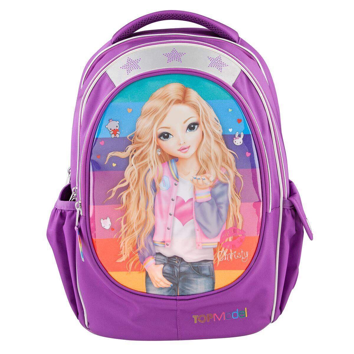 Depesche TOPModel Schulrucksack Friends Regenbogen Christy, lila