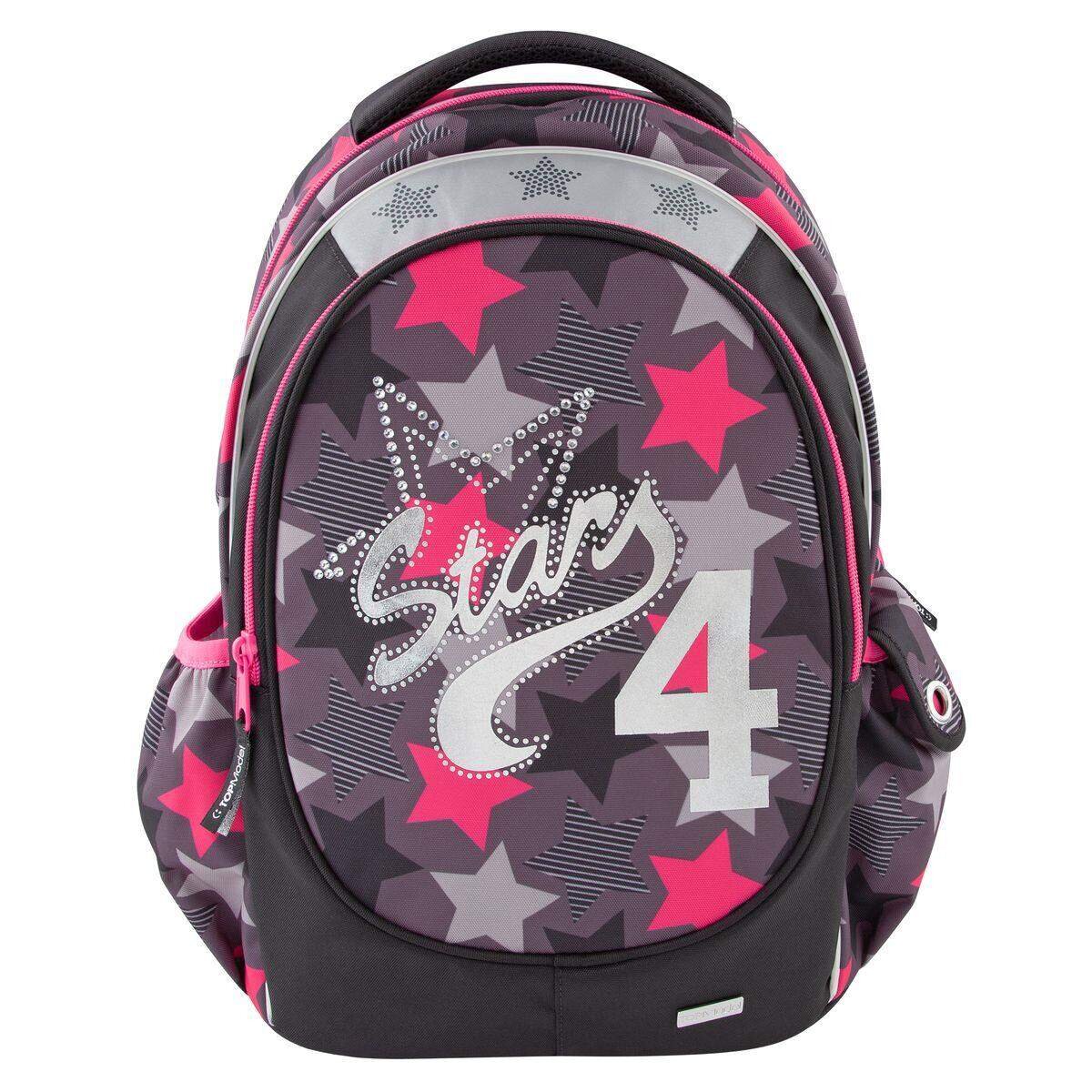 Depesche TOPModel Schulrucksack Sterne schwarz