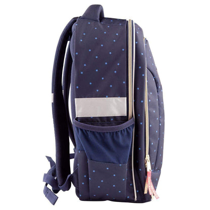 Depesche TOPModel Schulrucksack Streichpaillette dunkelblau DOG