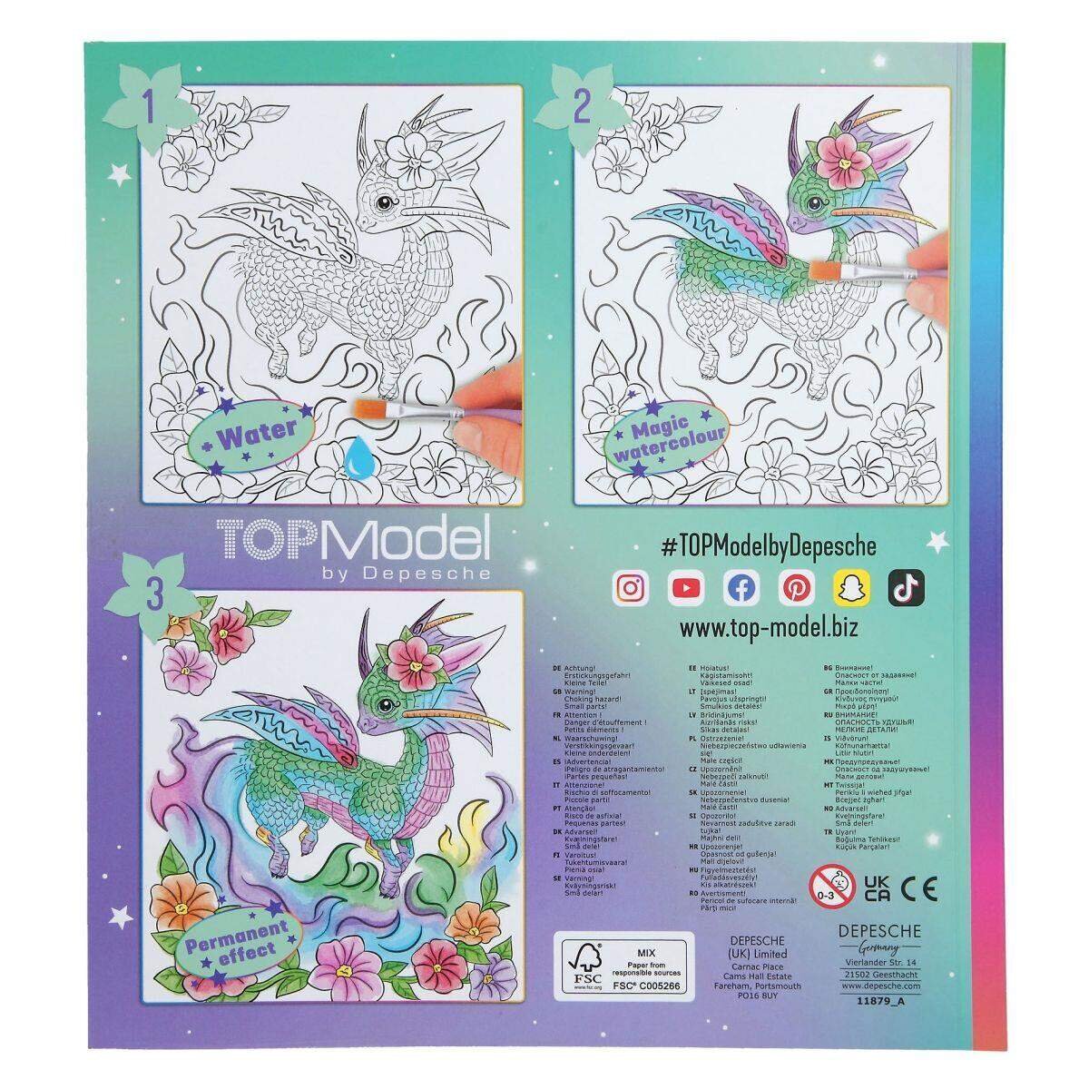Depesche TOPModel Watercolour Book DRAGON LOVE