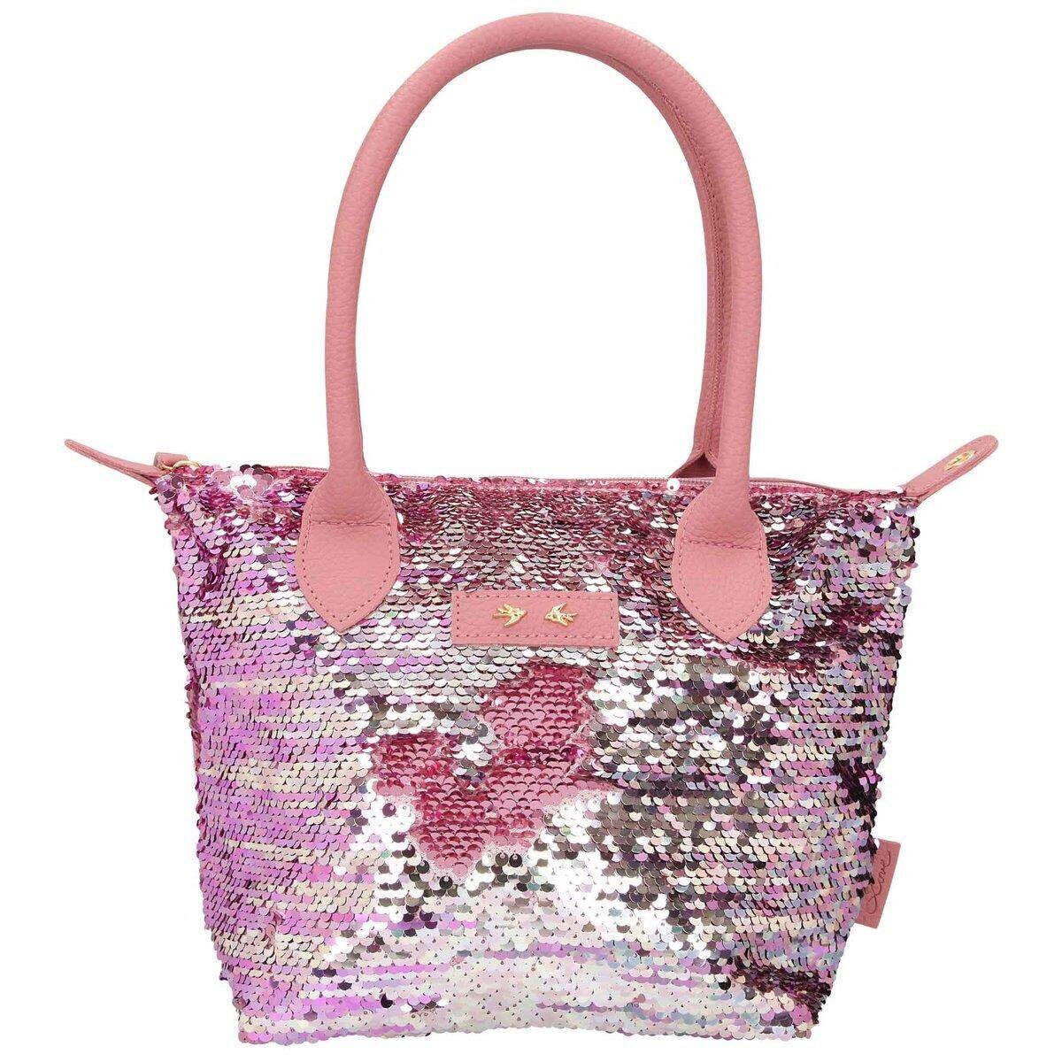 Depesche Trend LOVE Handtasche Paillette Mauve