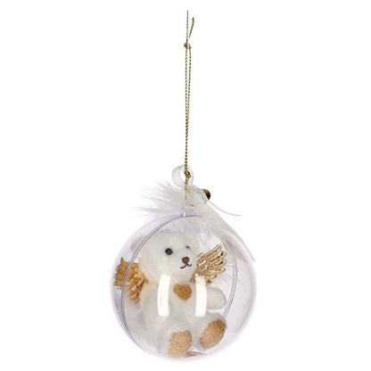 Depesche Weihnachtlicher Schutzengelbär in Kugel, sortiert