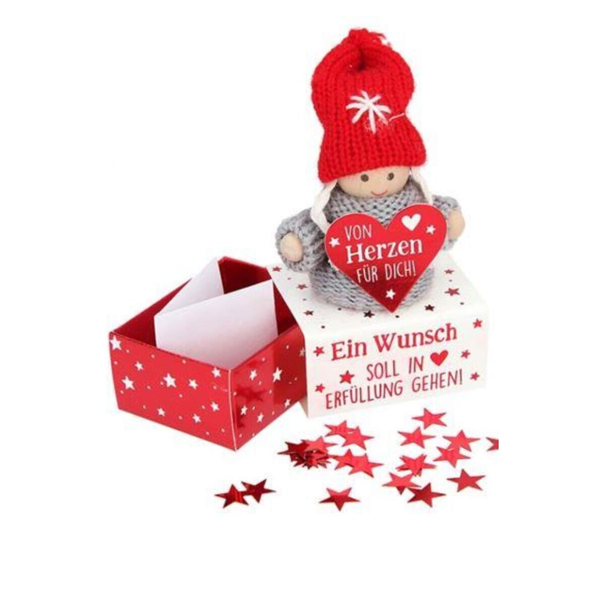 Depesche Weihnachts-Wichtel auf Minibox, 1 Stück, 4-fach sortiert